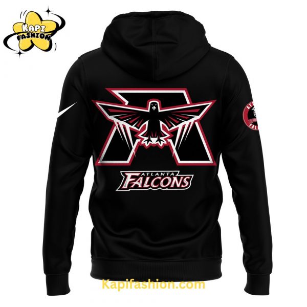 Atlanta Falcons Alternate Helmet Pullover Hoodie 4