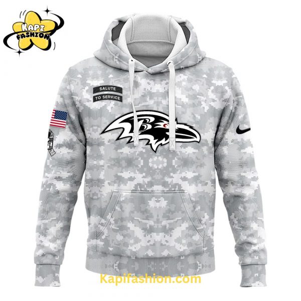 Baltimore Ravens Hoodie Camo Salute to Service Club Limited Edition