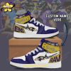 Baltimore Ravens NFL Personalized Air Jordan 1 White Edition