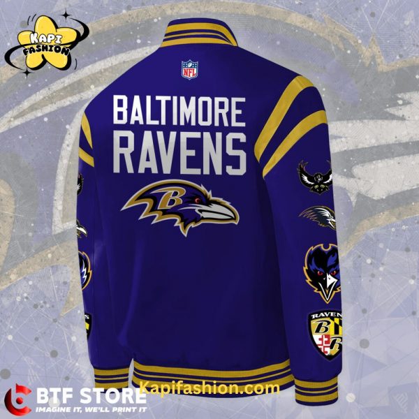 Baltimore Ravens NFL Personalized Bomber Jacket Limited Edition 3