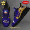 Baltimore Ravens NFL Personalized Max Soul Shoes White edition V1