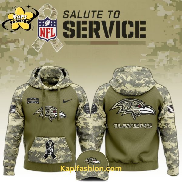 Baltimore Ravens Salute to Service Club Limited Edition Camo Hoodie