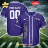 Baltimore Ravens custom name and number color New design Jersey – Purple edition