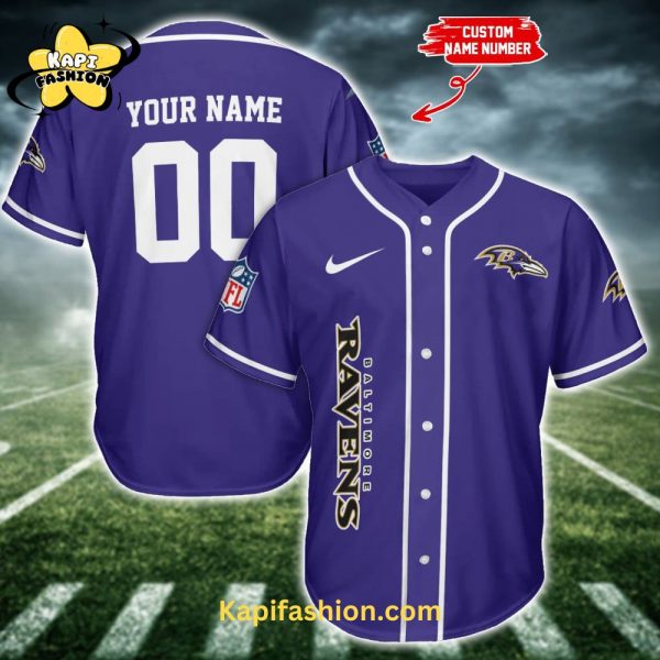 Baltimore Ravens custom name and number color New design Jersey -Green edition