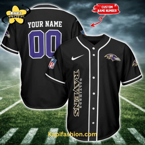 Baltimore Ravens custom name and number color New design Jersey – Purple edition