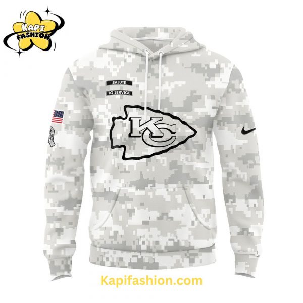 Camo Kansas City Chiefs Salute to Service Club Fleece Pullover Hoodie