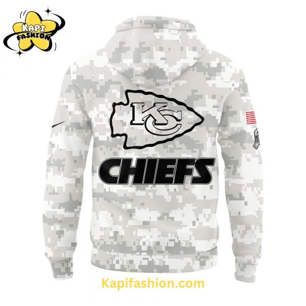 Camo Kansas City Chiefs Salute to Service Club Fleece Pullover Hoodie 3