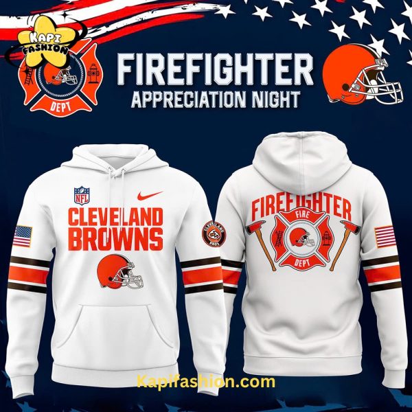 Cleveland Browns Firefighter Appreciation Night Premium Limited Hoodie