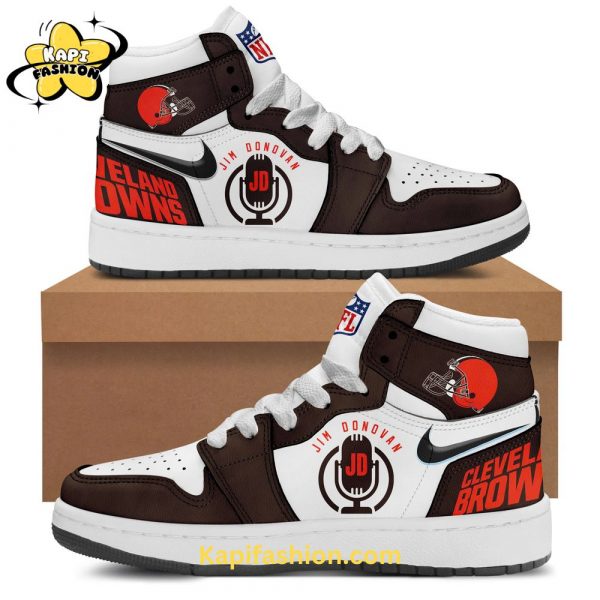 Cleveland Browns Jim Donovan Voice Special Air Jordan 1 Limited Edition