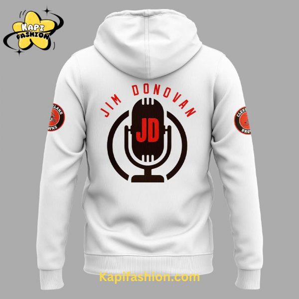 Cleveland Browns Jim Donovan Voice Special Hoodie 3