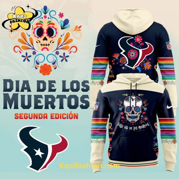 Houston Texans Día De Los Muertos Hoodie