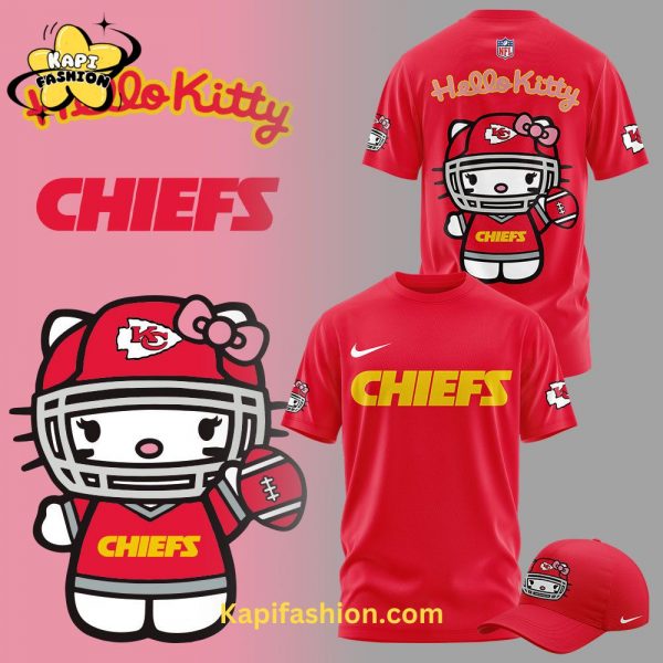 Limited Edition Kansas City Chiefs x Hello Kitty Tshirt