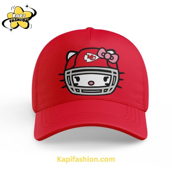 Limited Edition Kansas City Chiefs x Hello Kitty Tshirt 4