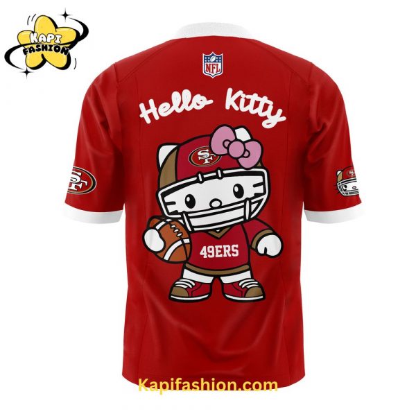 Limited Edition San Francisco 49ers x Hello Kitty Football Red Jersey 3