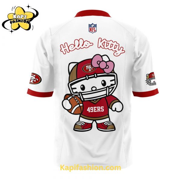 Limited Edition San Francisco 49ers x Hello Kitty Football White Jersey