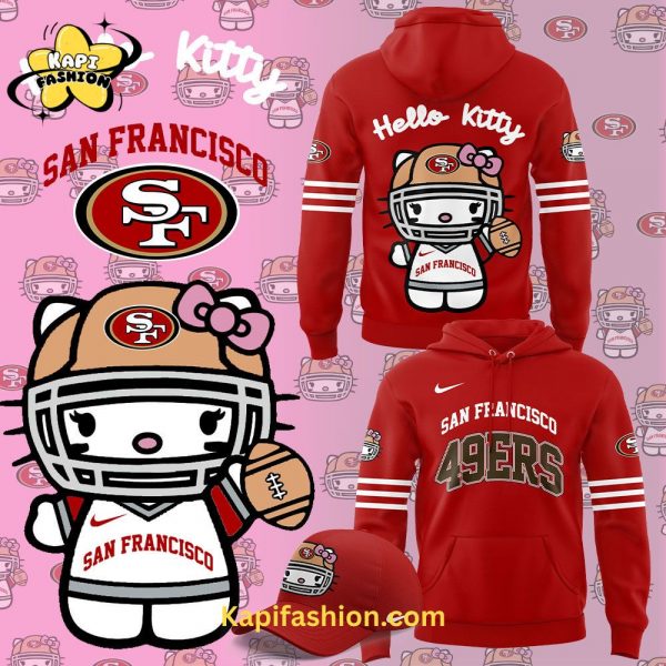 Limited Edition San Francisco 49ers x Hello Kitty Hoodie