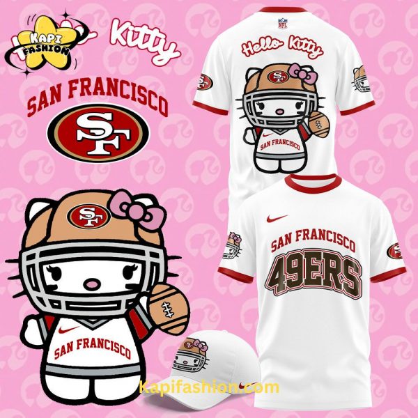 Limited Edition San Francisco 49ers x Hello Kitty Tshirt