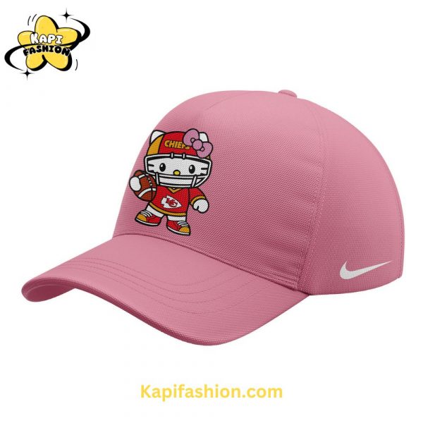 Limited Editon Kansas City Chiefs x Hello Kitty Pink Hoodie 5