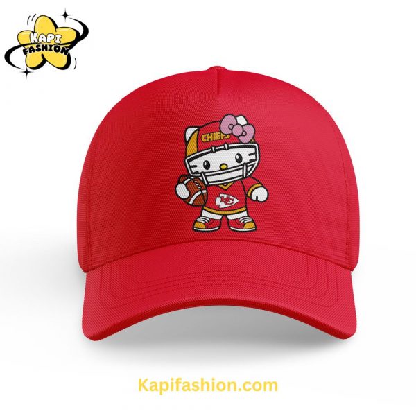 Limited Editon Kansas City Chiefs x Hello Kitty Red Hoodie 4