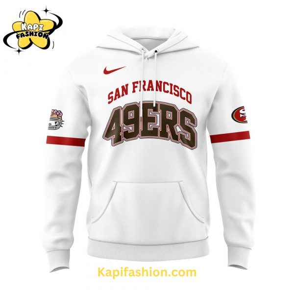 Limited Editon San Francisco 49ers x Hello Kitty White Hoodie