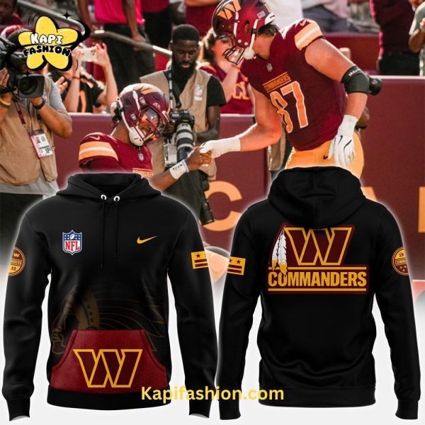 Men’s Fanatics Black Washington Commanders Alternmate Helmet Pullover Hoodie V2