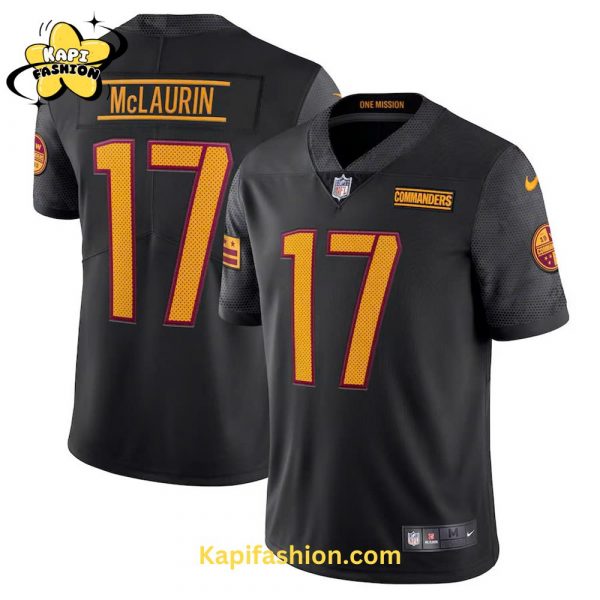 Men’s Washington Commanders Terry McLaurin Nike Black Alternate Vapor Limited Jersey (Custom)