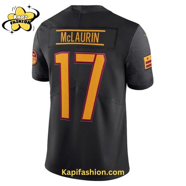 Mens Washington Commanders Terry McLaurin Nike Black Alternate Vapor Limited Jersey Custom 3