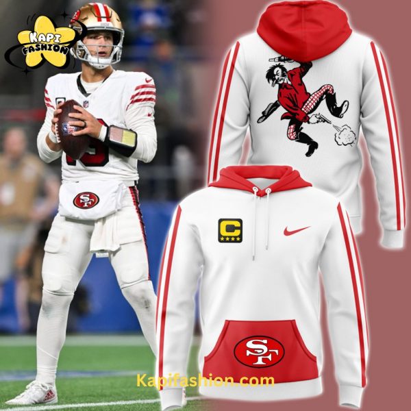 Men’s White San Francisco 49ers Throwback Hoodie White Edition