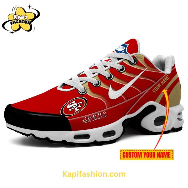 San Francisco 49ers Air Max Personalized Red and White