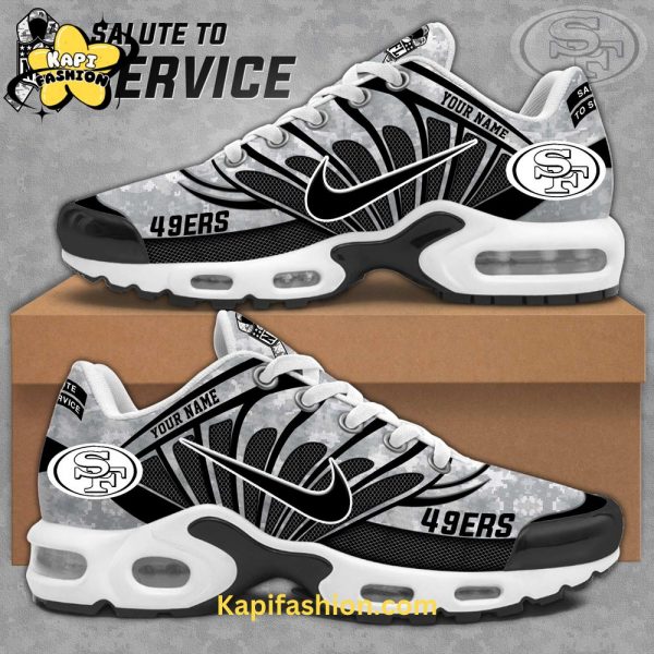 San Francisco 49ers Veterans Day Air Max Limited Black and White Edition