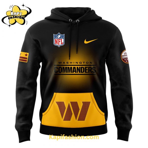 Washington Commanders Nike 2024 Black threads Premium Limited Pullover Hoodie