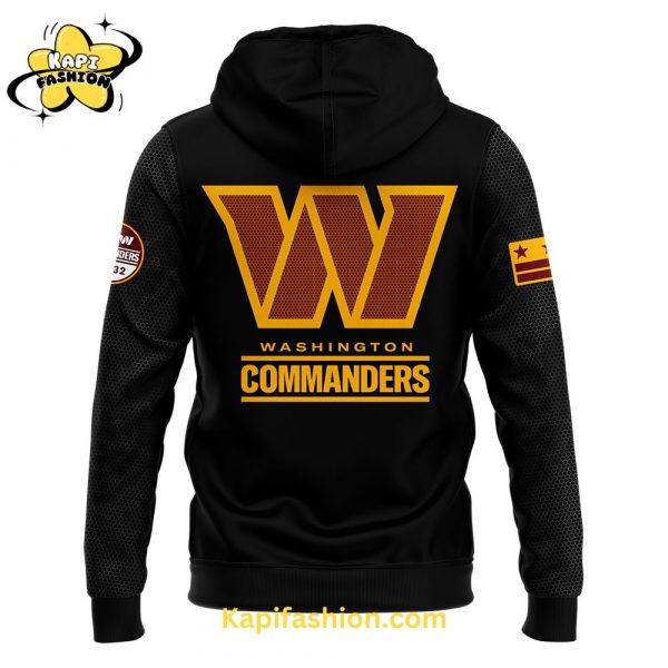 Washington Commanders Nike 2024 Black threads Premium Limited Pullover Hoodie 3