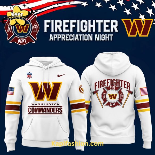 Washington Commanders x 2024 Firefighter Appreciation Night Premium Limited Pullover Hoodie