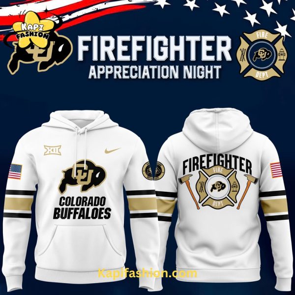 Colorado Buffaloes Football Firefighter Appreciation Night Premium Limited Pullover Hoodie