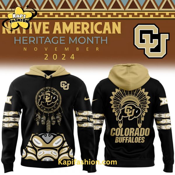 Colorado Buffaloes NCAA 2024 Native American Heritage Month Premium Limited Pullover Hoodie