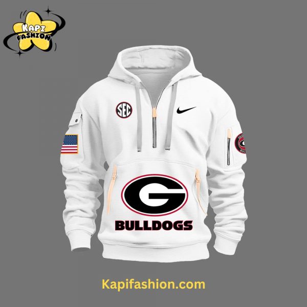 Georgia Bulldogs Firefighter Appreciation Night Premium Limited Quarter Zip Hoodie