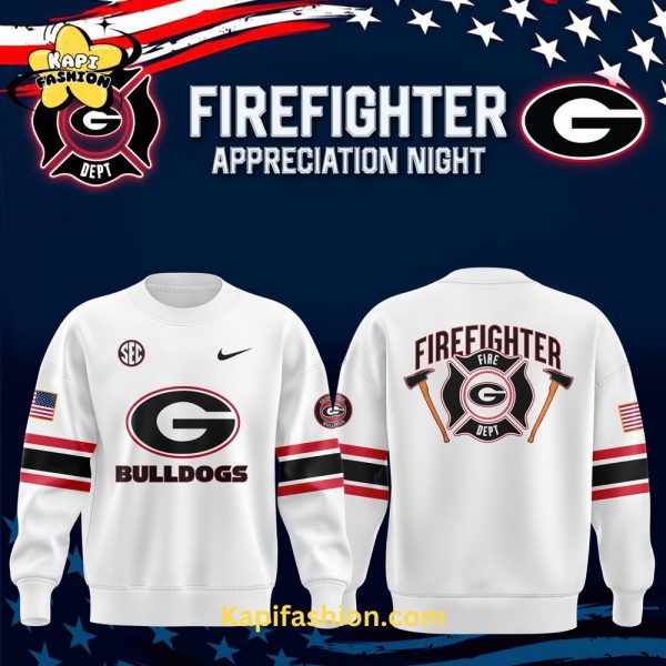 Georgia Bulldogs Firefighter Appreciation Night Premium Limited Sweatshirt