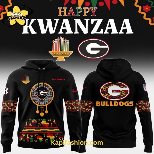 Georgia Bulldogs x Happy Kwanzaa Premium Limited Hoodie