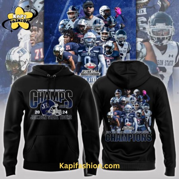 Limited Edition Jackson State Football “HBCU National Champs 2024” Hoodie v3