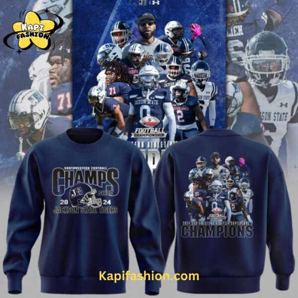 Limited Edition Jackson State Football “HBCU National Chams 2024” Hoodie v5