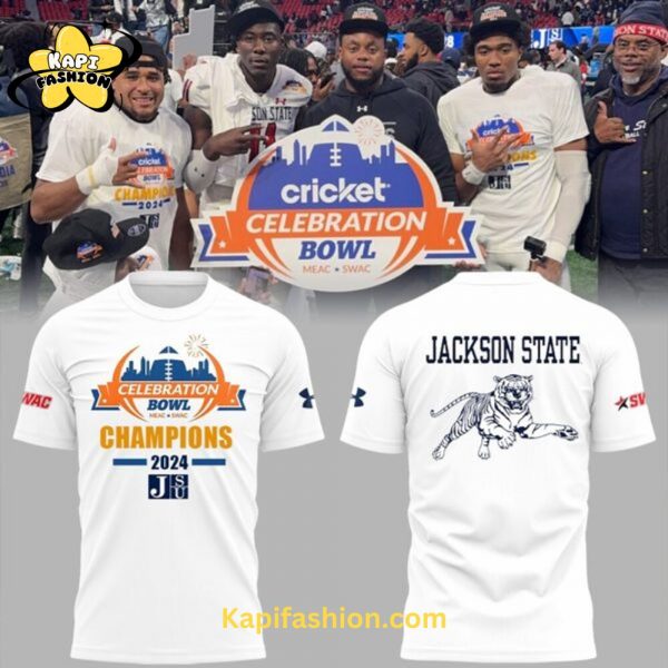 Limited Edition Jackson State Football “HBCU NATIONAL CHAMPS 2024” T Shirt v1