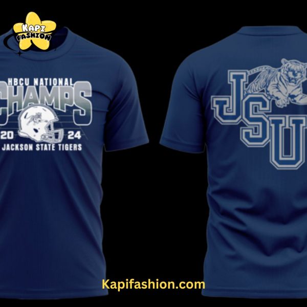 Limited Edition Jackson State Football “HBCU NATIONAL CHAMPS 2024” T Shirt v3