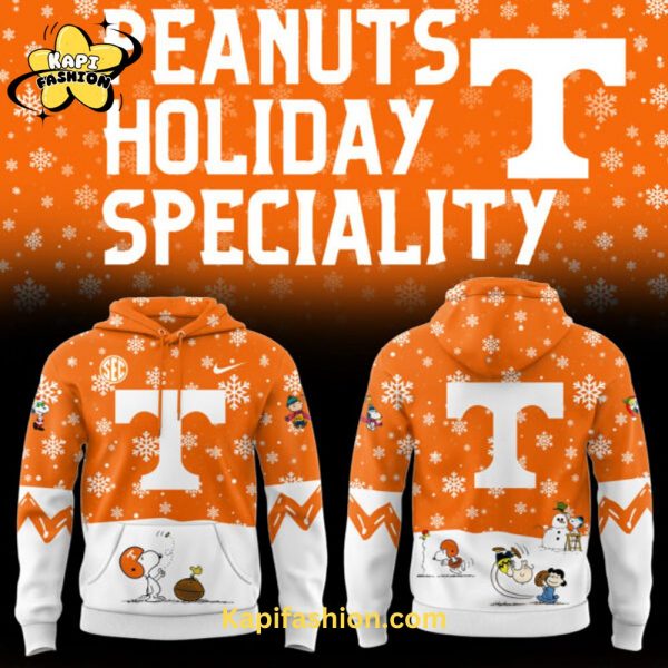 Limited Edition Tennessee Football Peanuts Holiday Speciality Snow Hoodie