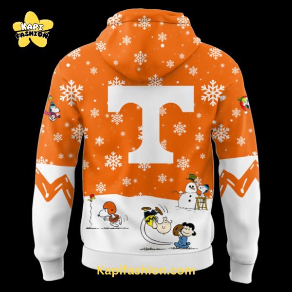 Limited Edition Tennessee Football Peanuts Holiday Speciality Snow Hoodie 3