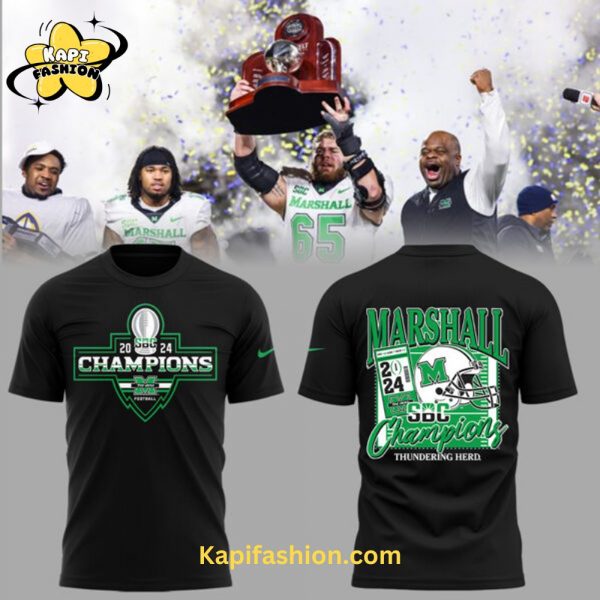 Limited Marshall Football Champions 2024 T Shirt