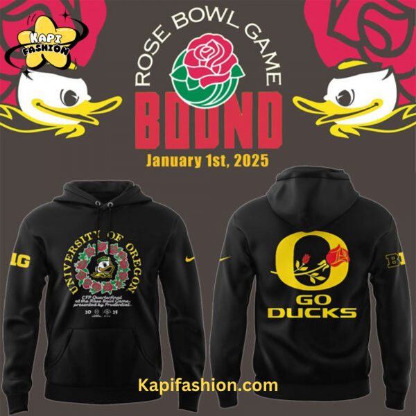 Limited Oregon Ducks Rose Bowl Game Hoodie v1