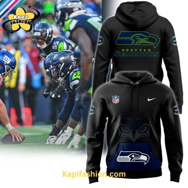 Men’s Black Seattle Seahawks Alternmate Helmet Pullover Hoodie