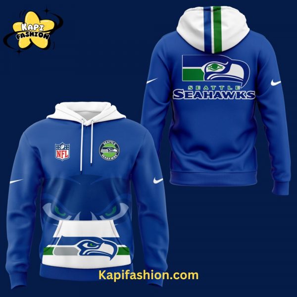 Men’s Nike Royal Seattle Seahawks Throwback Game Hoodie