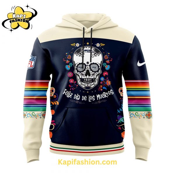 Men’s Nike Seattle Seahawks 2024 NFL Dia De Los Muertos Premium Limited Pullover Hoodie