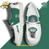 New York Jets White Canvas Loafer Shoes Custom Your Name